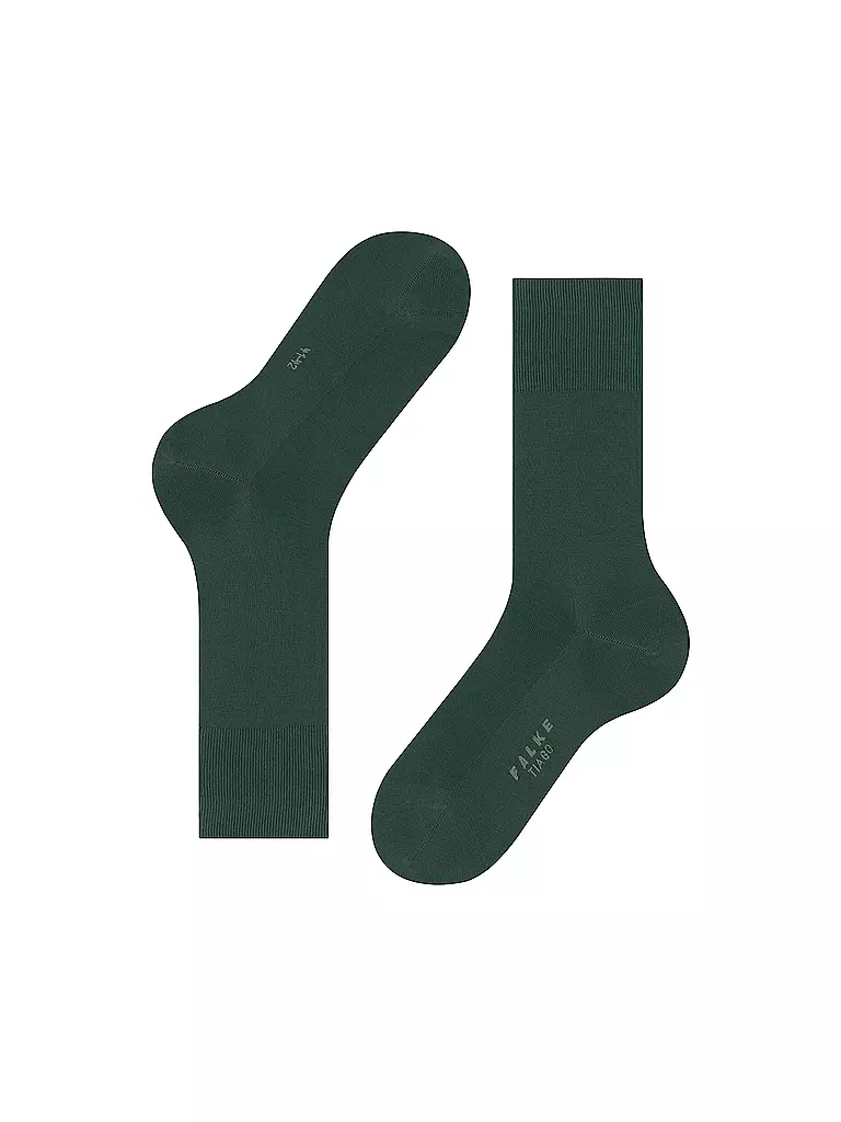 FALKE | Chaussettes TIAGO vert chasseur | dunkelgrün