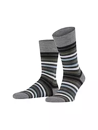 FALKE | Chaussettes TINTED STRIPE asphalt mel | Gris clair