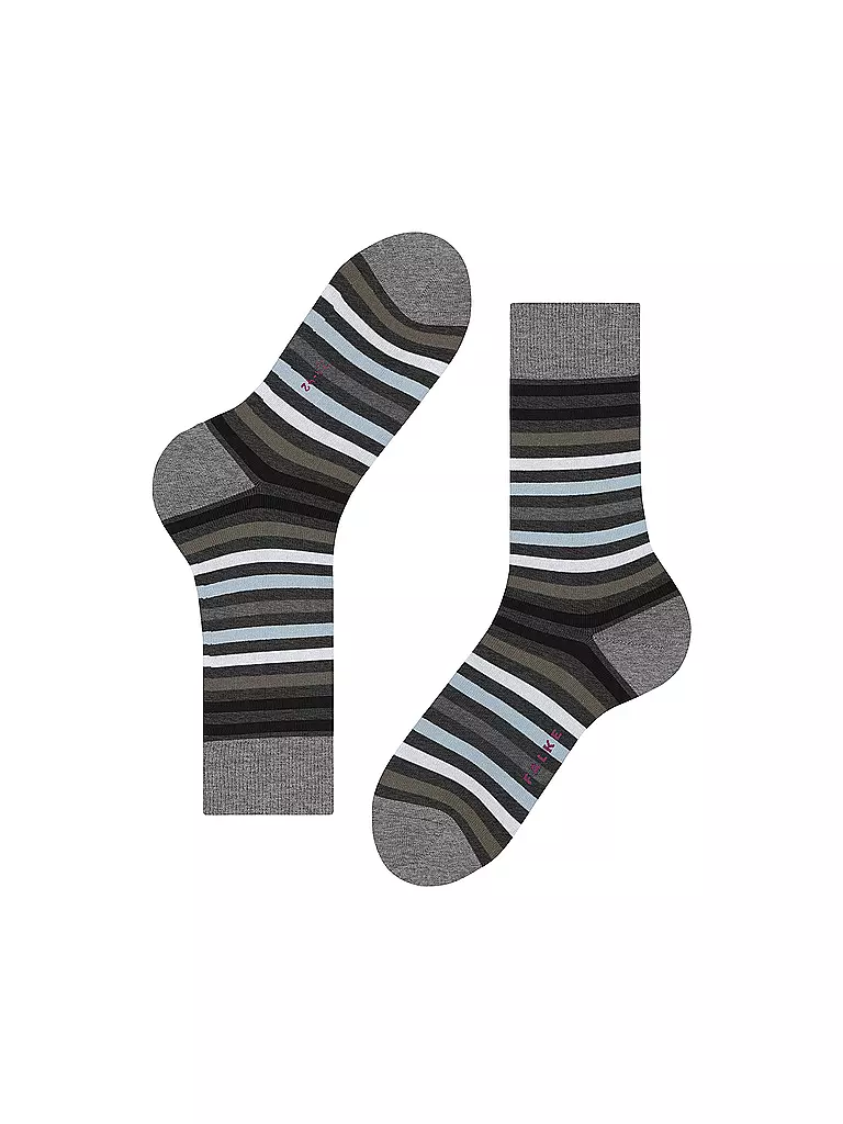 FALKE | Chaussettes TINTED STRIPE asphalt mel | 