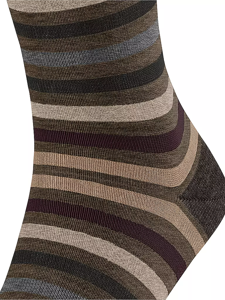 FALKE | Chaussettes TINTED STRIPE beech | 