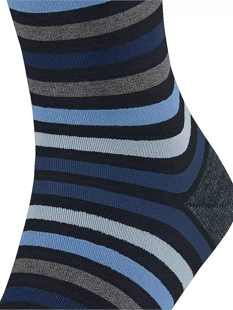 FALKE | Chaussettes TINTED STRIPE bleu marine foncé | 