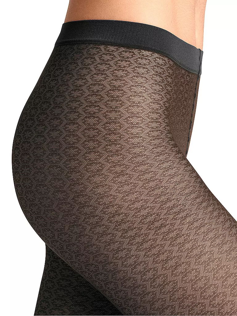 FALKE | Collant de mode PARTICLE noir | schwarz