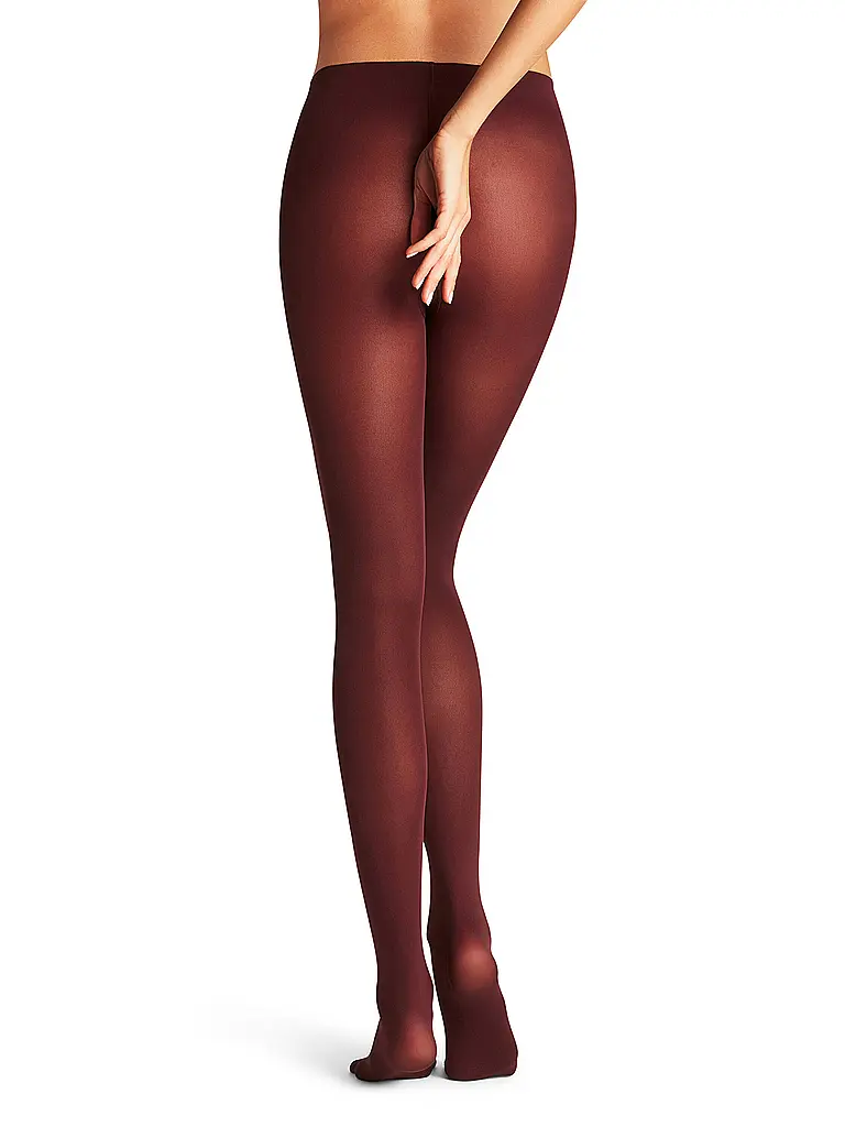 FALKE | Collant fin PURE MATT 50 barolo | dunkelrot