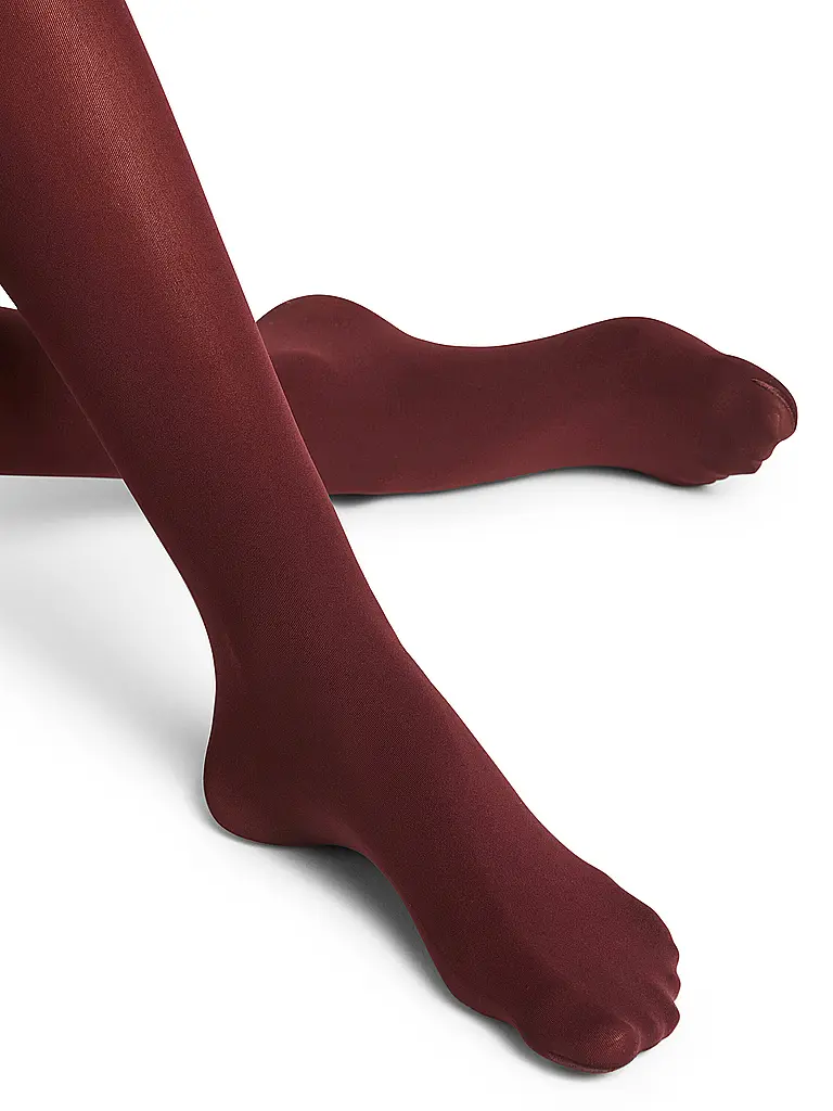 FALKE | Collant fin PURE MATT 50 barolo | dunkelrot