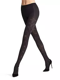 FALKE | Collant mode CHECK MATE marine | Noir