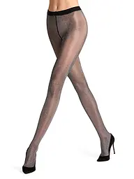 FALKE | Modestrumpfhose GLITTER noir / or | Noir