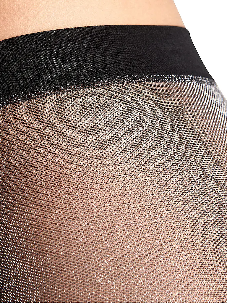 FALKE | Collant mode GLITTER noir / argent | 