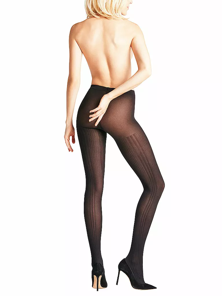 FALKE | Collant mode Prime Rib 60 Noir | Noir