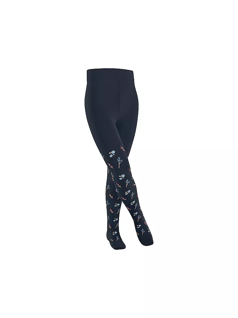 FALKE | Collant pour fille LITTLE FLOWERS bleu espace | dunkelblau