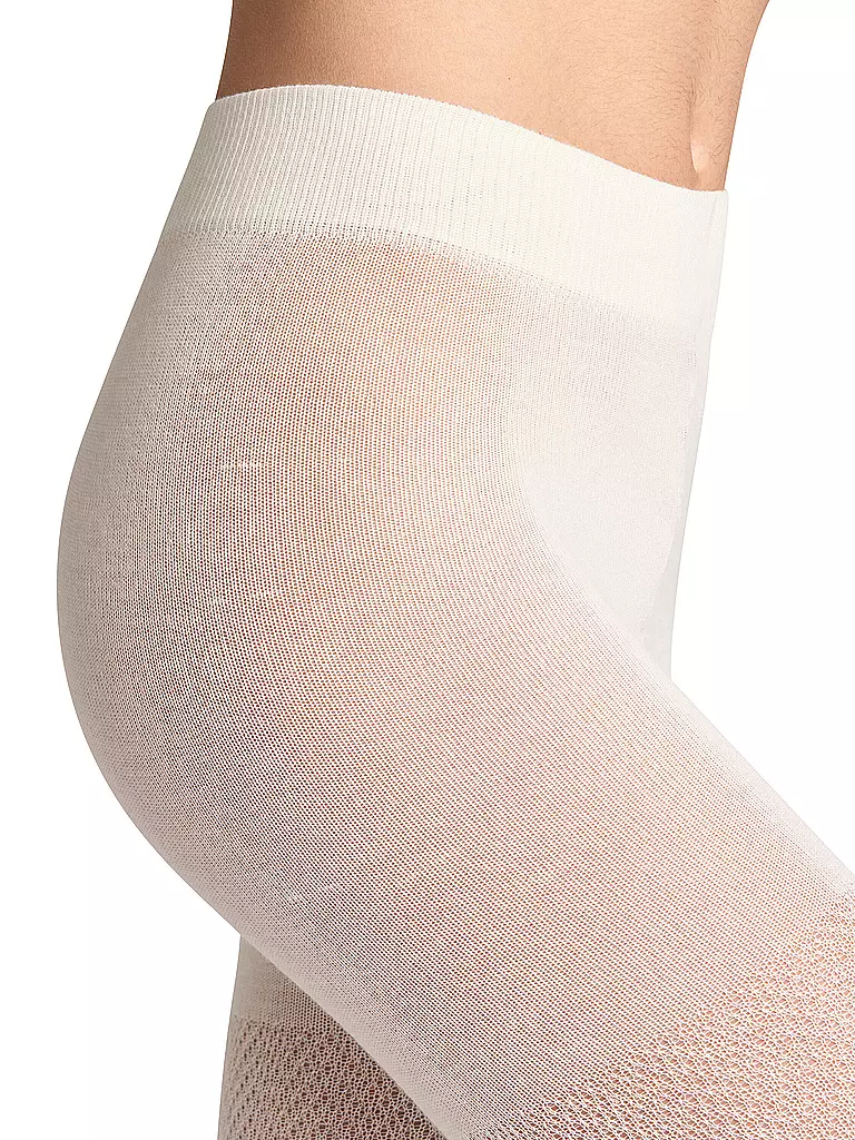 FALKE | Collant tricoté FABLE ESTATE blanc cassé | 