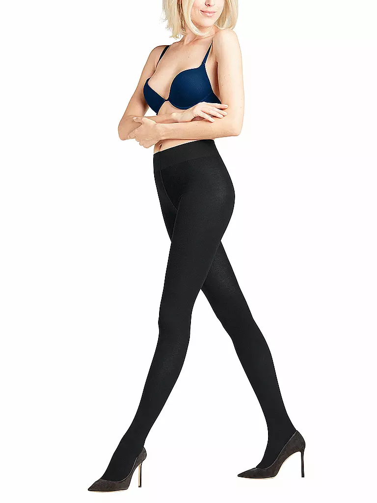 FALKE | Collant tricoté Family Black | schwarz