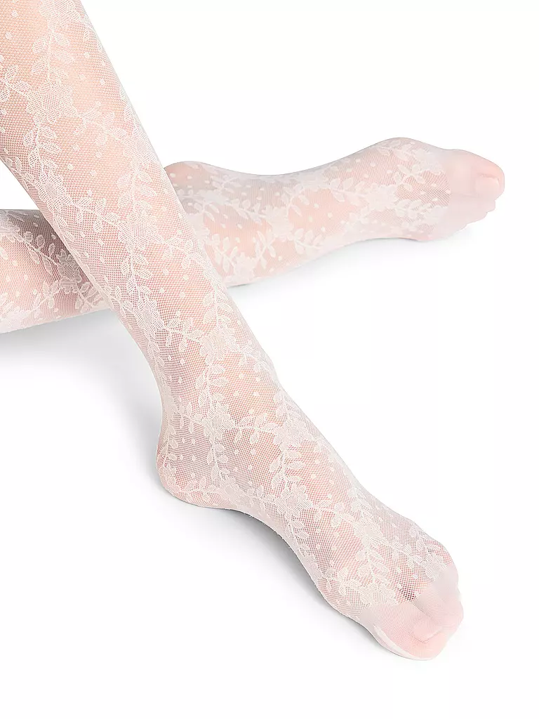 FALKE | Damen Feinstrumpfhose FLORAL SHOWER | Crème