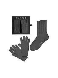 FALKE | Geschenkset Socken und Handschuhe X-MAS dark grey | Gris