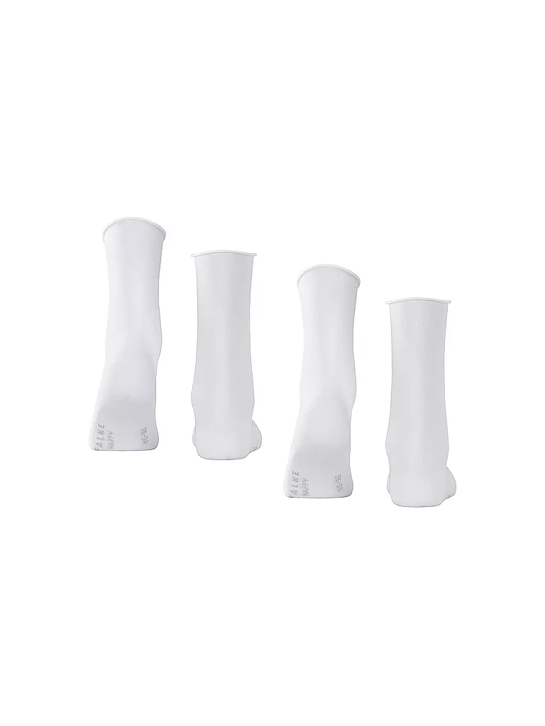 FALKE | Happy Chaussettes lot de 2 blanc | weiss
