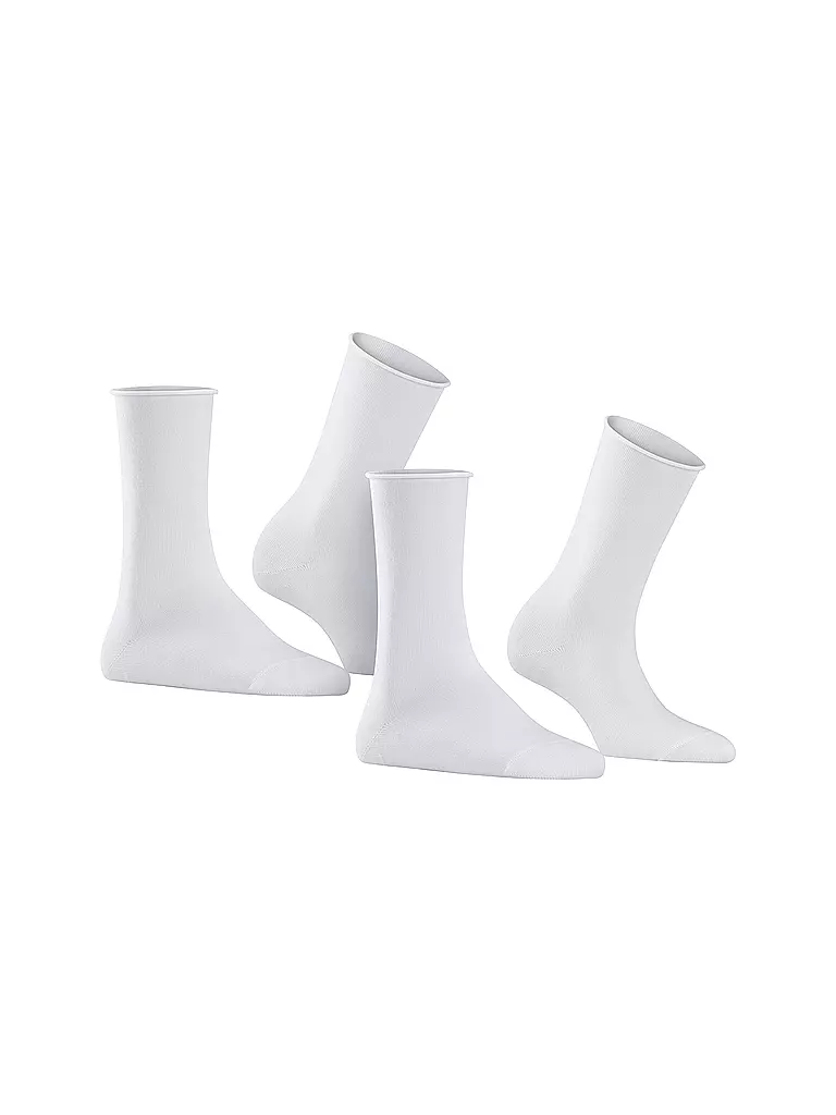 FALKE | Happy Chaussettes lot de 2 blanc | weiss