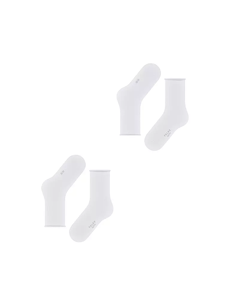 FALKE | Happy Chaussettes lot de 2 blanc | weiss