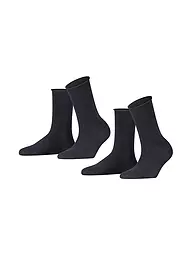 FALKE | Lot de 2 paires de chaussettes HAPPY bleu roi | Bleu foncé