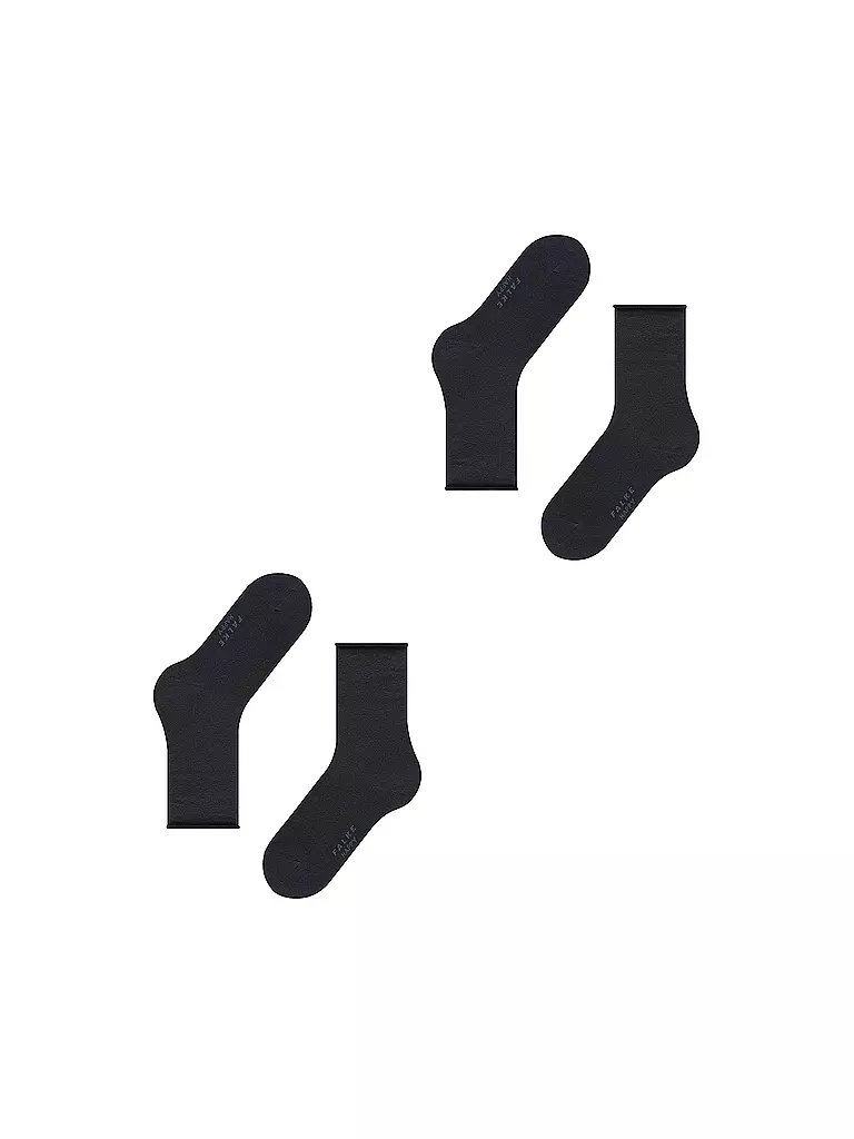 FALKE | Happy Chaussettes lot de 2 bleu marine foncé | 