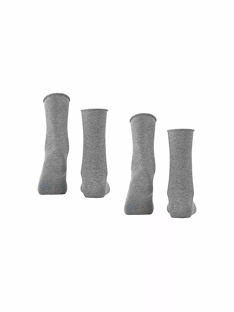 FALKE | Happy Chaussettes Lot de 2 gris clair chiné | grau