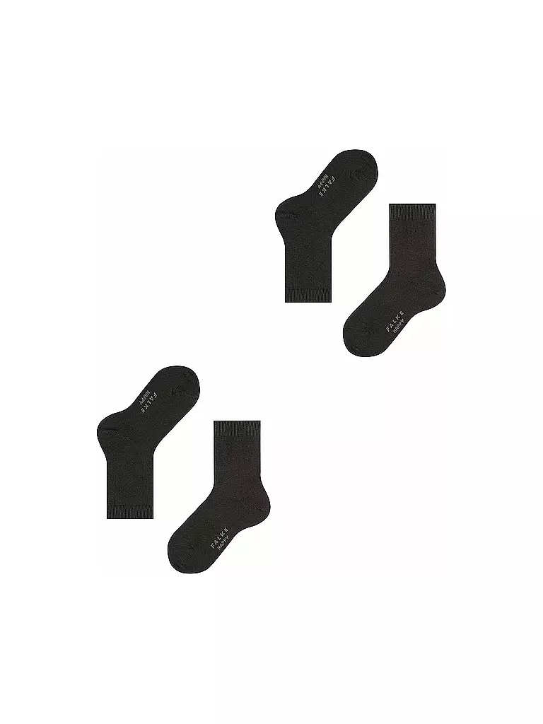 FALKE | Happy Kinder Socken 2-er Pkg. (noir) | schwarz