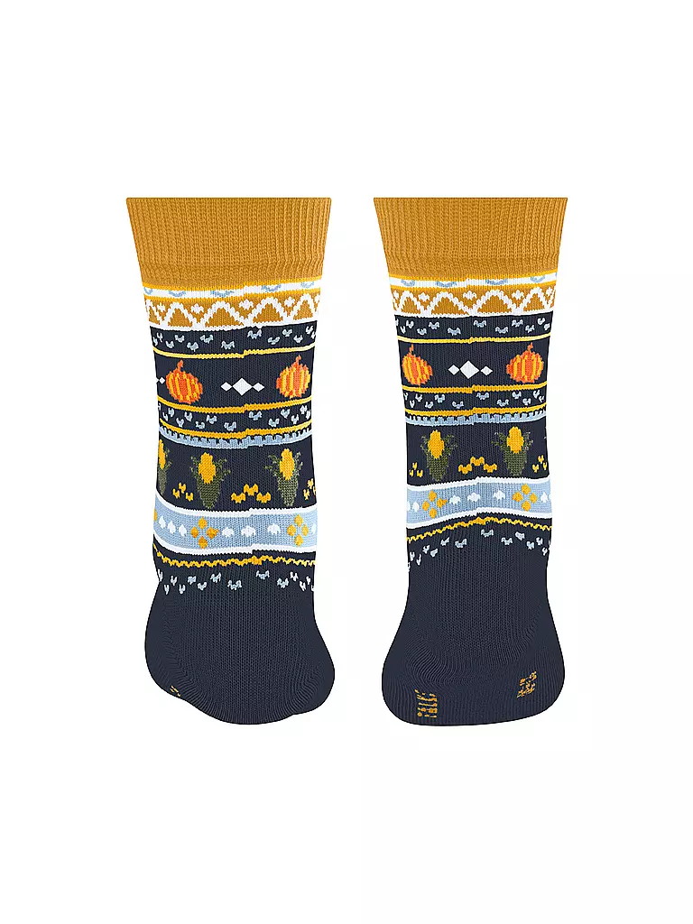 FALKE | Kinder Socken PUMPKIN FAIR ISLE space blue | 