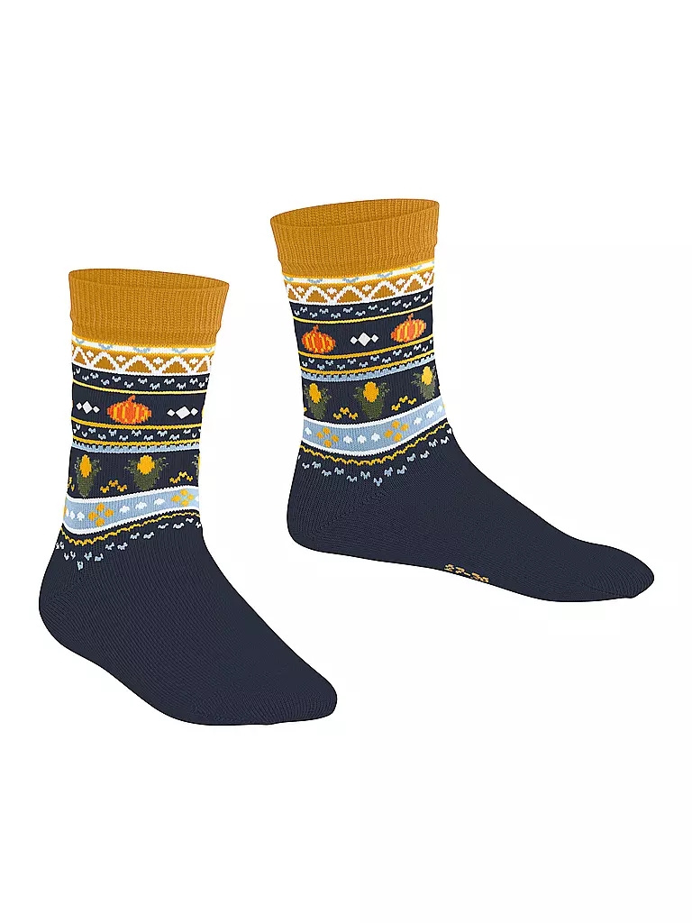 FALKE | Kinder Socken PUMPKIN FAIR ISLE space blue | 