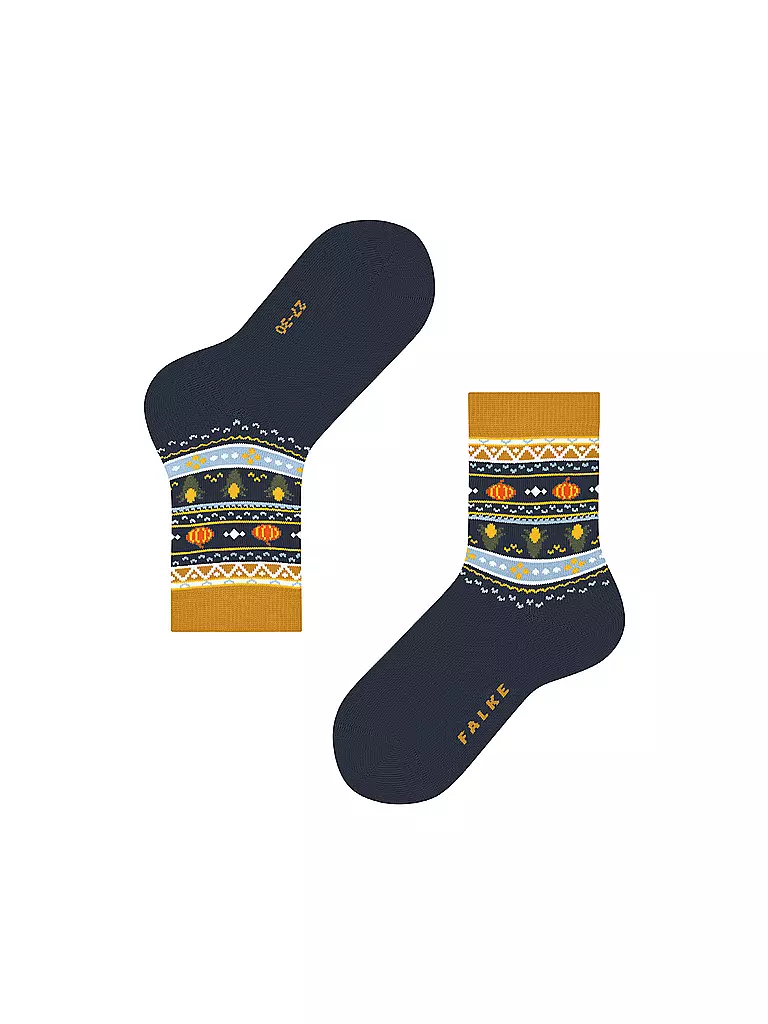 FALKE | Kinder Socken PUMPKIN FAIR ISLE space blue | 