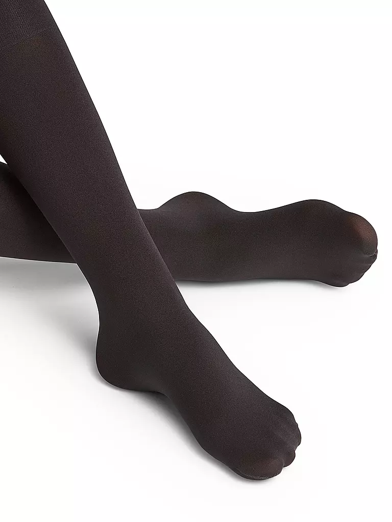 FALKE | Kneehigh Seidenglatt 40 den black | Noir