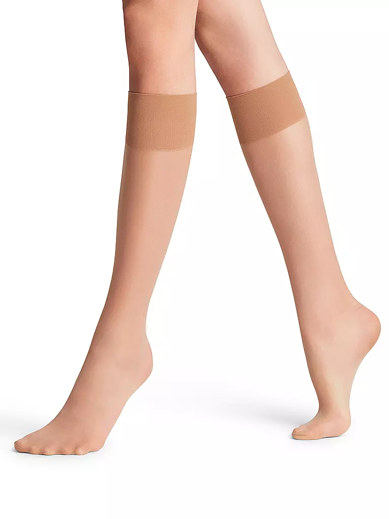 FALKE | Kneehighs PURE MATT 20 Den powder | Beige