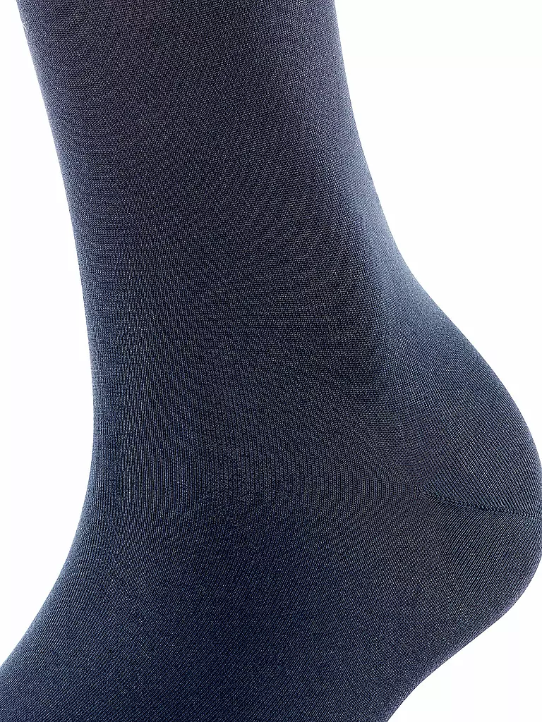 FALKE | Kniestrümpfe COTTON TOUCH bleu marine foncé | 