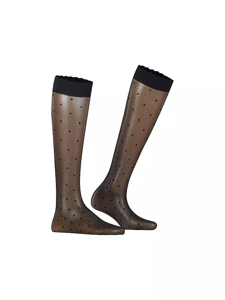FALKE | Kniestrümpfe DOT 15 Den black | Noir