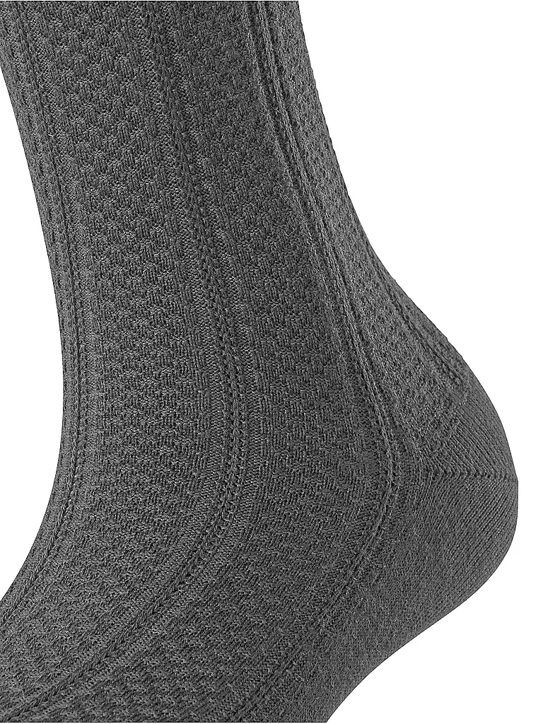FALKE | Kniestrümpfe NEEDLEPOINT dark rock | Gris