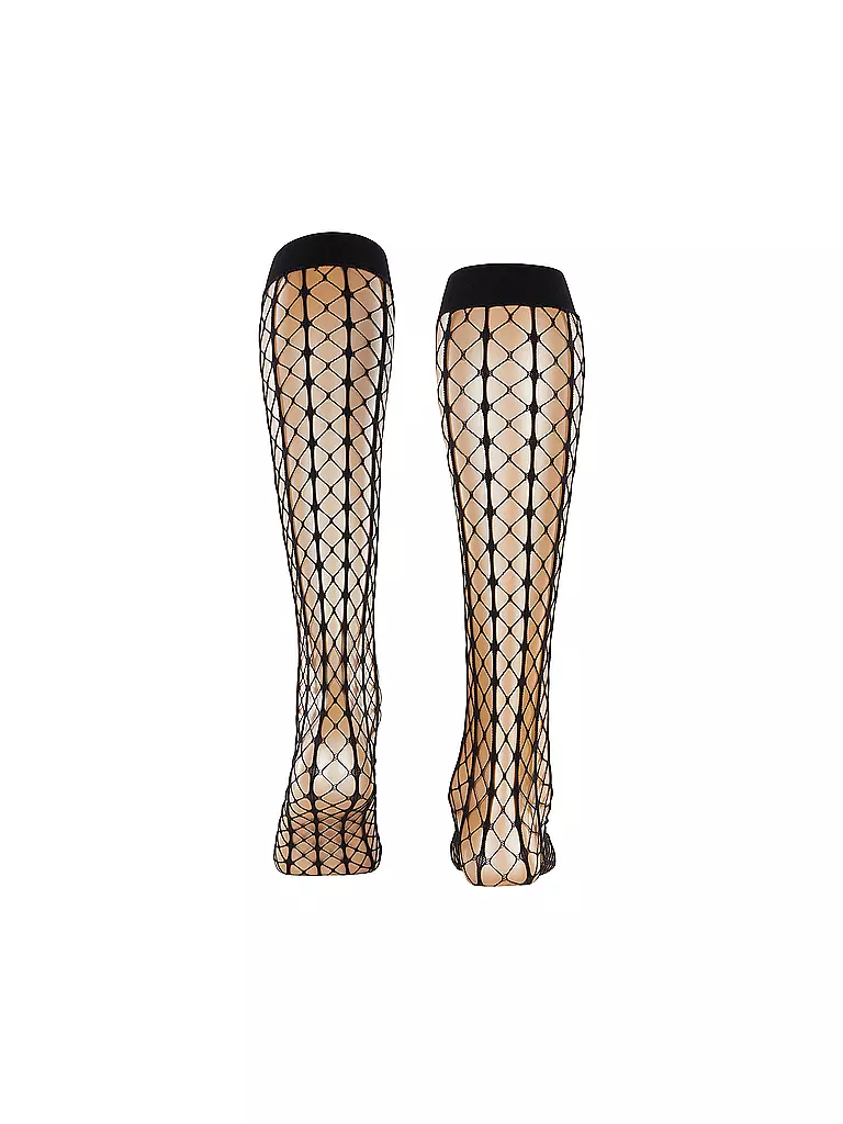 FALKE | Kniestrümpfe PARADISE NET black | Noir