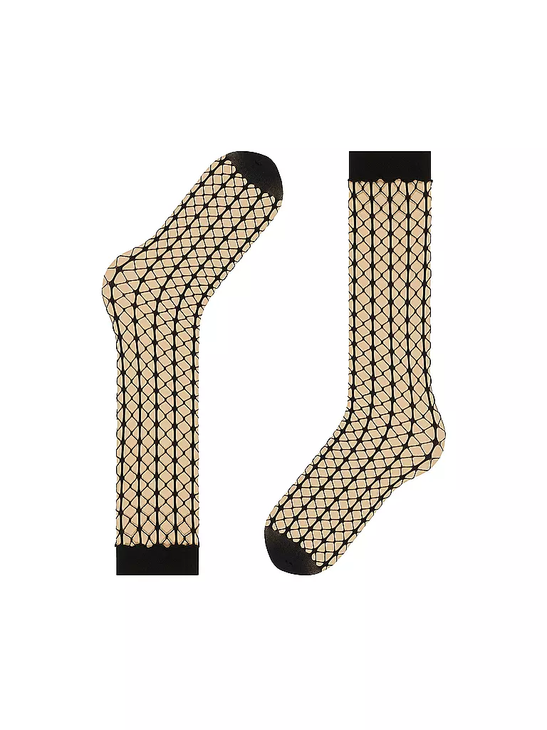 FALKE | Kniestrümpfe PARADISE NET black | Noir