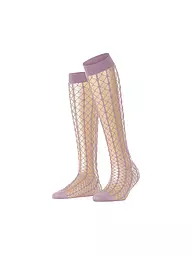 FALKE | Kniestrümpfe PARADISE NET black | Rose