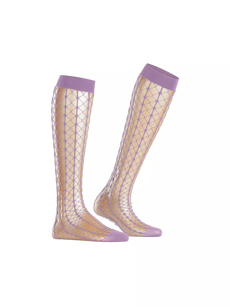 FALKE | Kniestrümpfe PARADISE NET rose coquillage | 