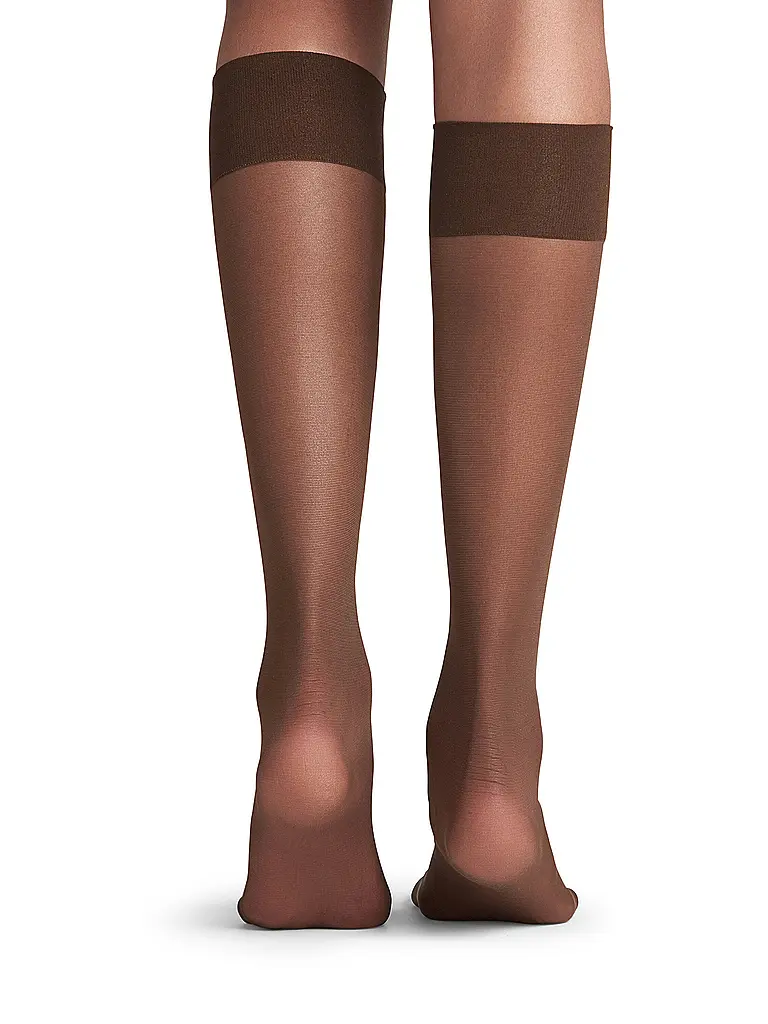 FALKE | Kniestrümpfe PURE MATT 20 Den brenda | Marron