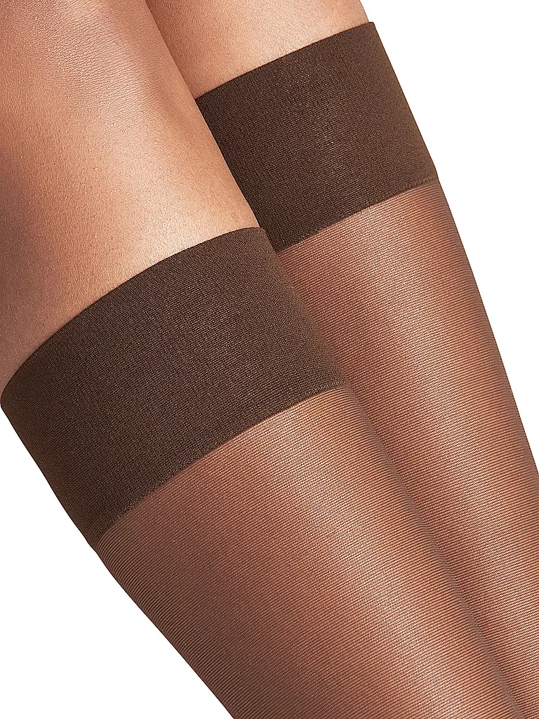 FALKE | Kniestrümpfe PURE MATT 20 Den brenda | Marron