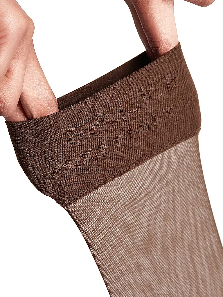 FALKE | Kniestrümpfe PURE MATT 20 Den brenda | Marron