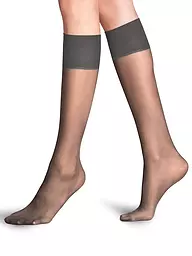 FALKE | Kniestrümpfe PURE MATT 20 Den iron | Gris