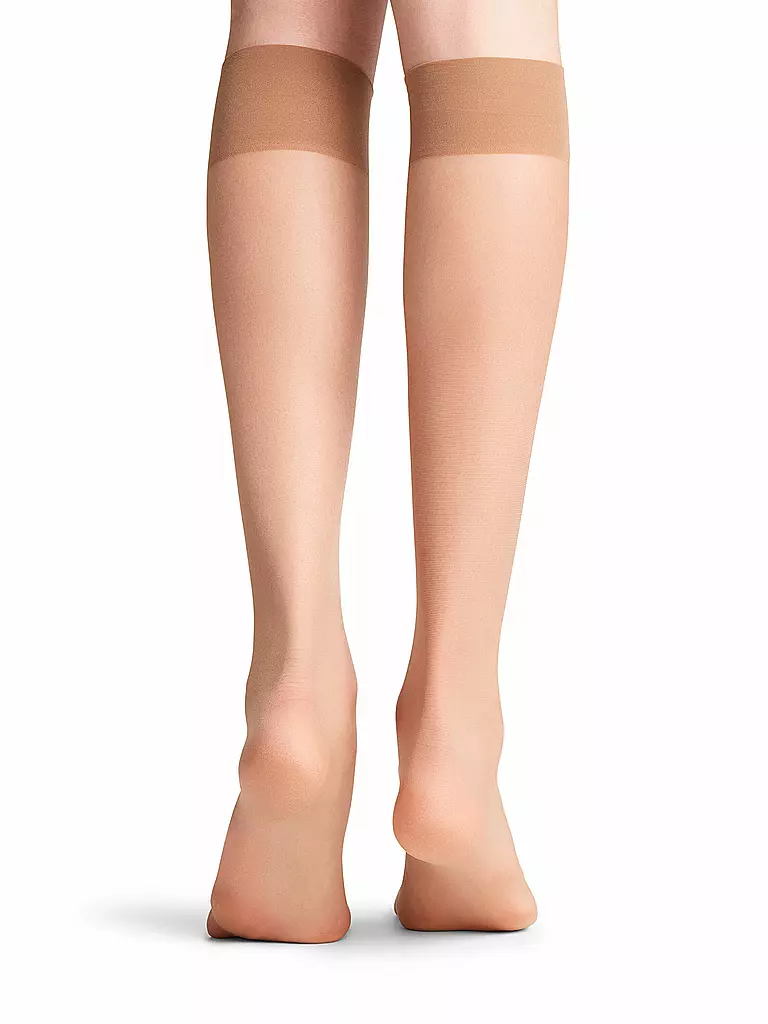 FALKE | Kniestrümpfe Seidenglatt 15 DEN Powder | Beige