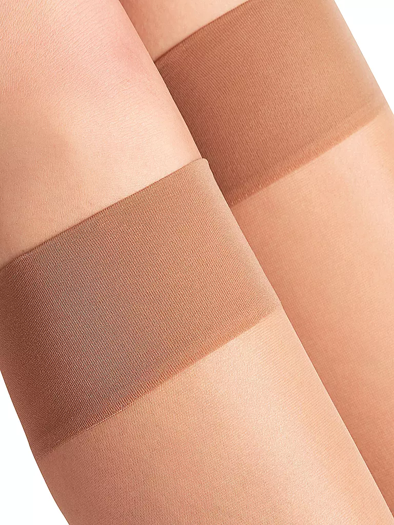FALKE | Kniestrümpfe Seidenglatt 15 DEN Powder | Beige