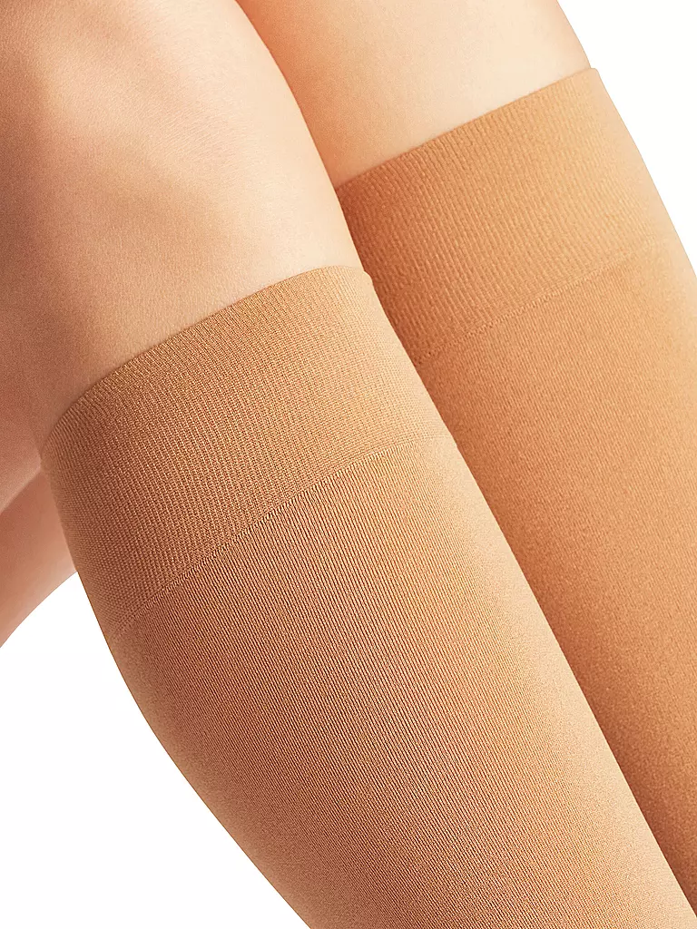 FALKE | Kniestrümpfe Seidenglatt 40 den powder | Beige