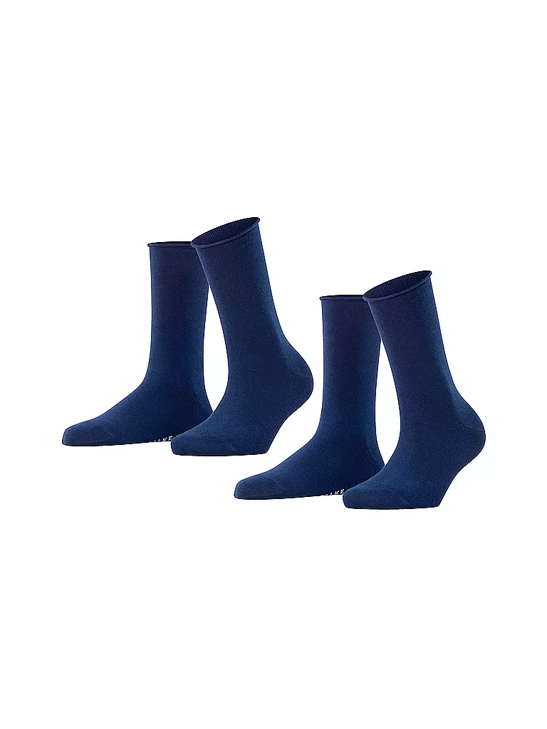 FALKE | Lot de 2 paires de chaussettes HAPPY bleu roi | blau