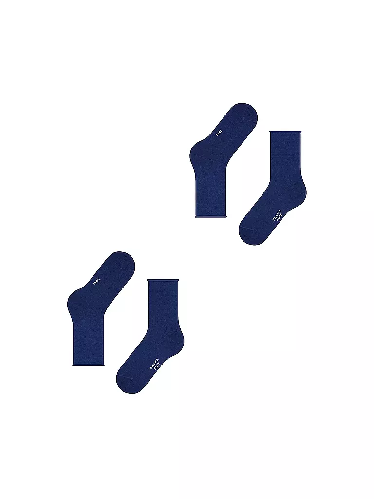 FALKE | Lot de 2 paires de chaussettes HAPPY bleu roi | blau