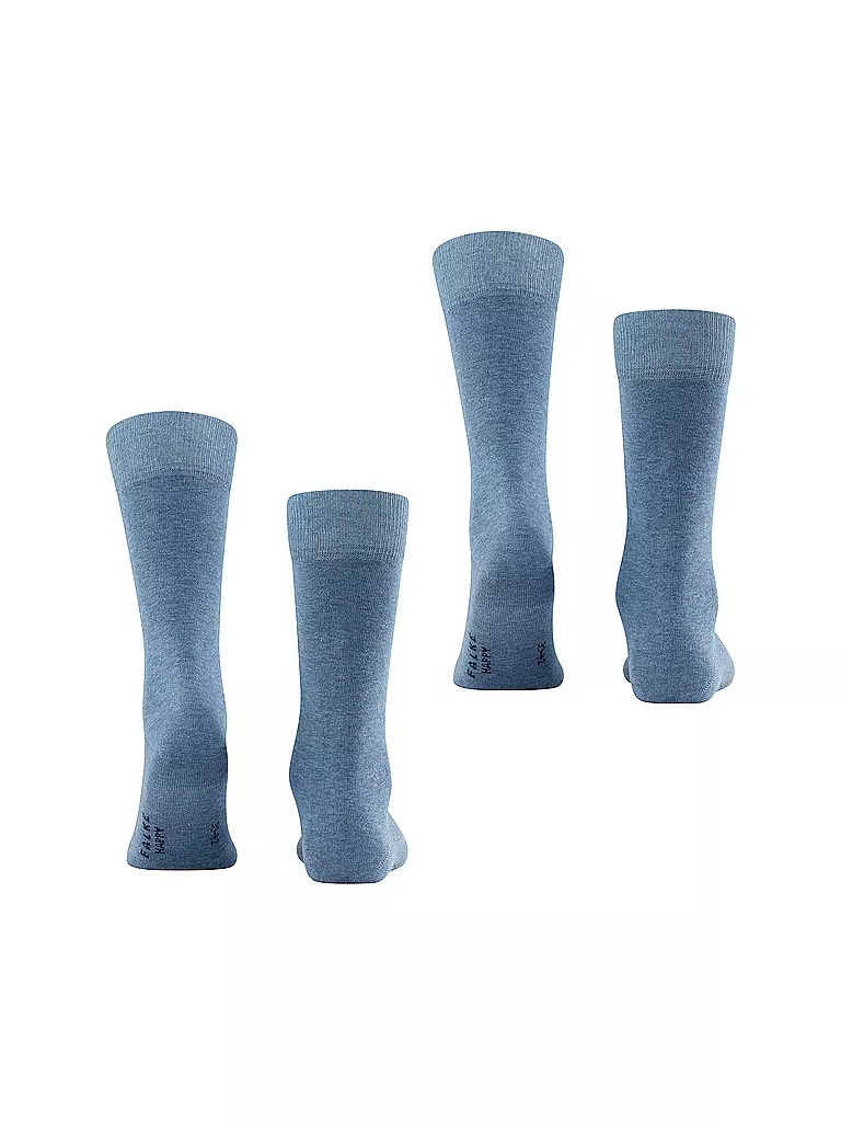 FALKE | Lot de 2 paires de chaussettes HAPPY denim clair | blau