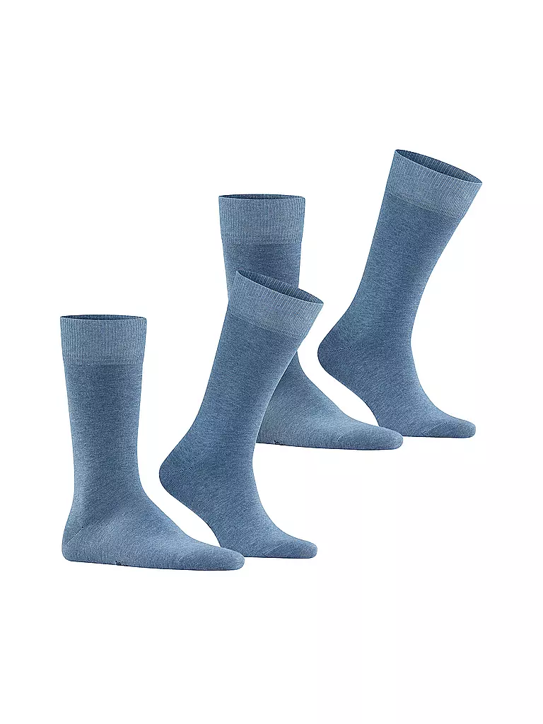 FALKE | Lot de 2 paires de chaussettes HAPPY denim clair | blau