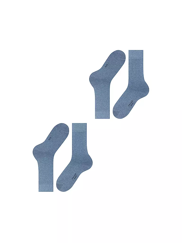 FALKE | Lot de 2 paires de chaussettes HAPPY denim clair | blau