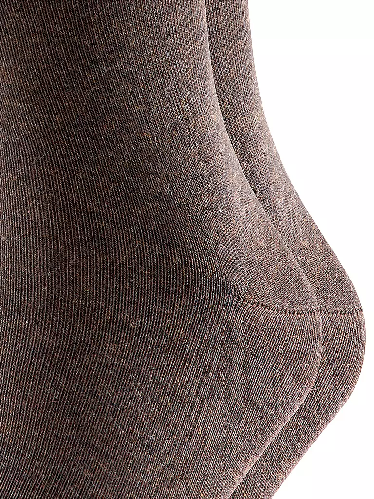 FALKE | Lot de 2 paires de chaussettes HAPPY marron foncé | braun
