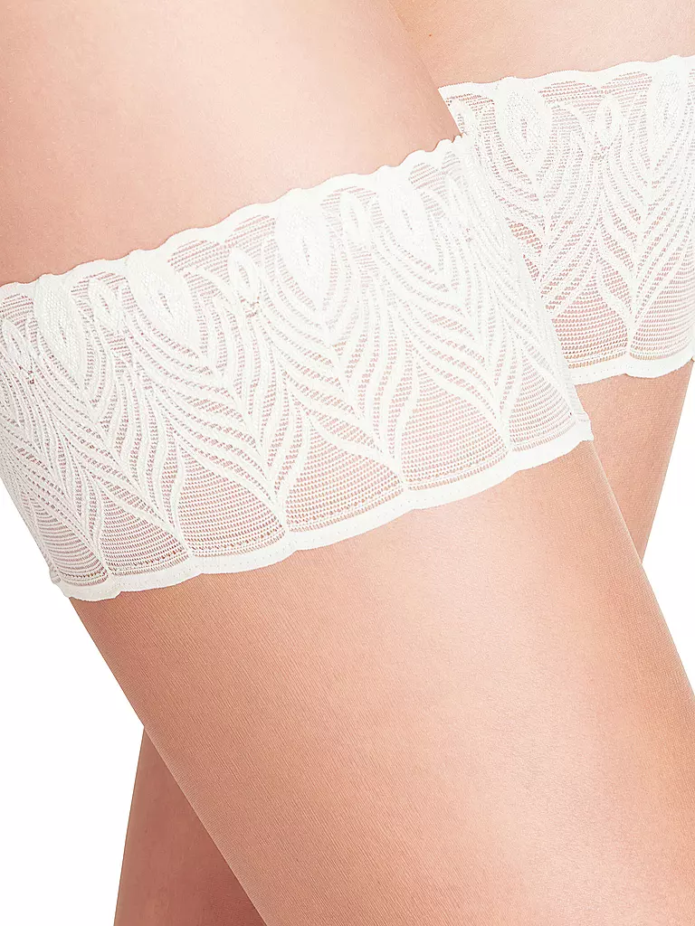 FALKE | Lunelle 8 den Stay Ups pour femmes (Poudre/Champagne) | Beige